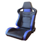 Regulowane niebieskie i czarne fotele samochodowe i sportowe fotele samochodowe z jednym suwakiem