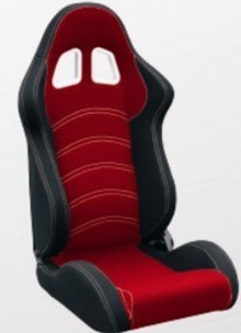 Cloth Fabric Material Sport Racing Seats Fully Reclinable / Auto Car Seats
