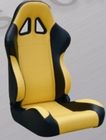 Comfortable Black And Yellow Racing Seats , Custom Racing Seats For Cars