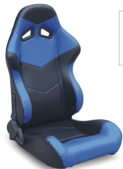 Steel Frame Blue And Black Racing Seats , Custom Bucket Seats For Cars
